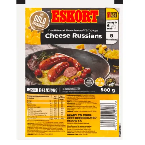 Eskort Cheese Russians 500g