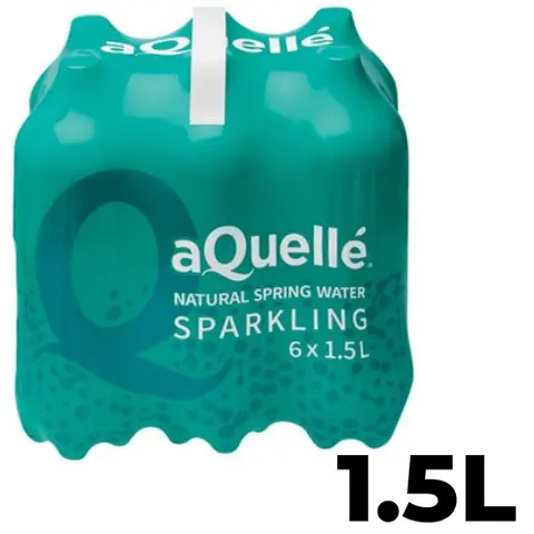 aQuellé Sparkling Spring Water 6x1.5L